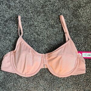 Xhilaration Glitter Pink Bikini with Adjustable Straps and Smooth Finish